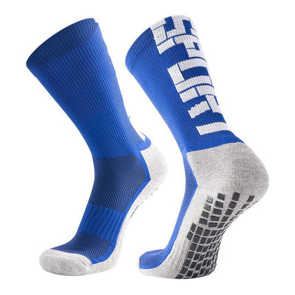 Towel-Soled Mid-Tube Football Socks, Running Sports Football Anti-Slip Socks, Competition Anti-Slip Socks, Men's Football Socks