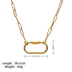 Carabiner paper clip chain