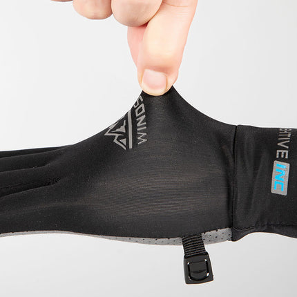 Cycling Sports Gloves for Men and Women, Summer Thin Ice Silk Sun Protection, Uv Protection, Breathable Cycling Touch Screen Full-Finger Gloves