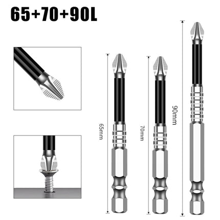 K5 Anti-Slip Bit S2 Magnetic 5A Black Anti-Slip Cross Bit Hand Electric Drill Electric Screwdriver High Hardness