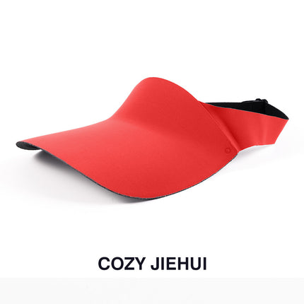 Traceless Sunscreen Hat Women's Foldable Empty Top Hat Summer Anti-UV Big Brim Sun Hat Student Sun Hat