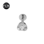 1.2*8mm tooth m0.9 / Silver little heart