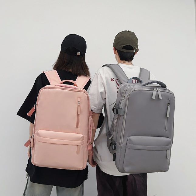 Cross-border travel backpack USB charging multi-function shoulder bag can be set with pull rod large capacity business computer bag wholesale