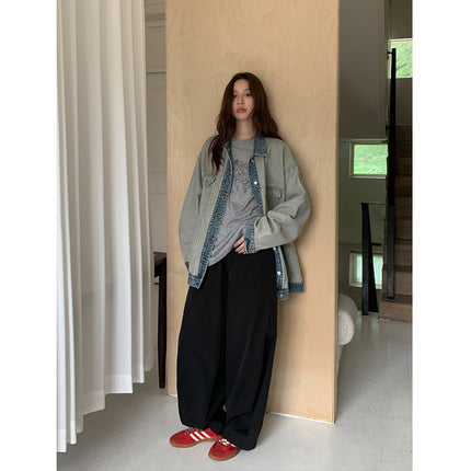 Sixi Functional Balloon Pants Light Oxygen Stereo Silhouette Casual Pants Women's Loose Curved Black Cargo Pants