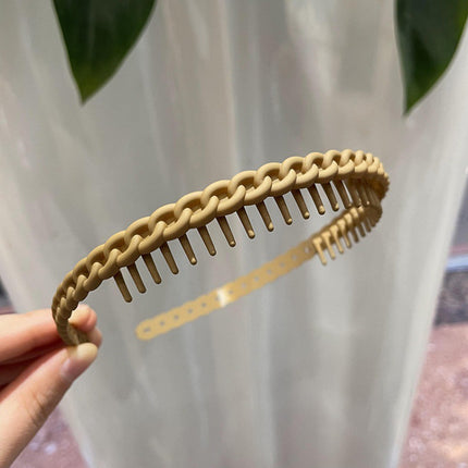 Headband for Women in Summer, Anti-Slip Special Headband for Face Washing, Toothed Hairpin, 2025 New Style Hairpin, Hair Bundle Headwear