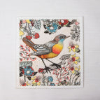 18*20cm / White bird (flower and bird series)