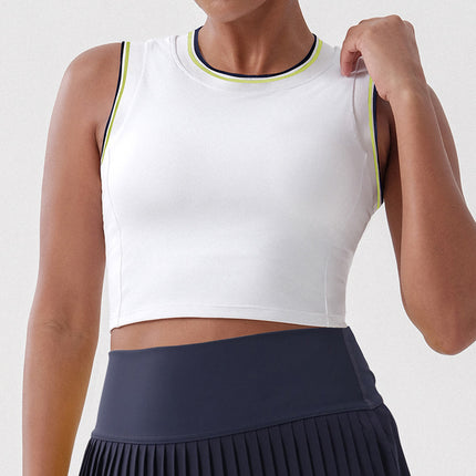 European-style Pleated Skirt Yoga High Waist Anti-glare Tennis Suit suit Breathable Badminton Golf Skirt for Women