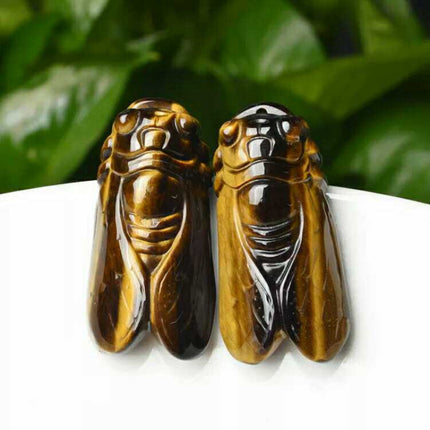 Couple's Pixiu Pendant Tiger Eye Stone Guanyin Buddha Guan Gong Ping An Buckle Pendant Yellow Tiger Eye Stone Pendant Supply Straight Hair