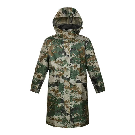 Enlarged Long Reflective Raincoat Men's Labor Protection Coat Poncho Outdoor Safety Duty Hiking Printable logo Wholesale