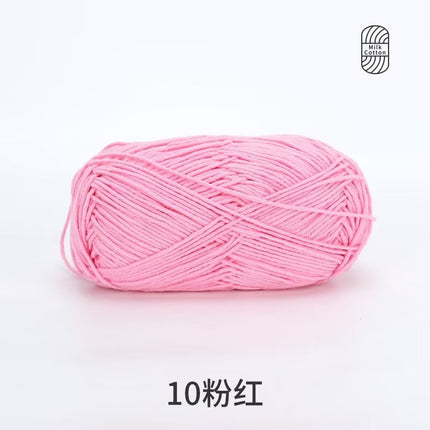 Snow Feir 5 strands milk cotton wool group 5 strands combed cotton thread not ball baby hand woven diy cute doll