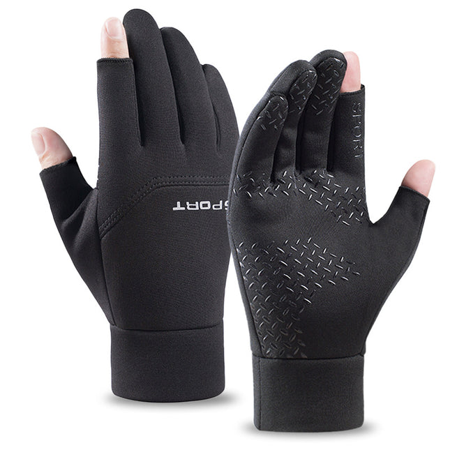 Outdoor Warm Gloves for Autumn and Winter Cycling Sports Windproof and Waterproof Full-Finger Cold-Proof and Anti-Slip Touch Screen Cycling Gloves