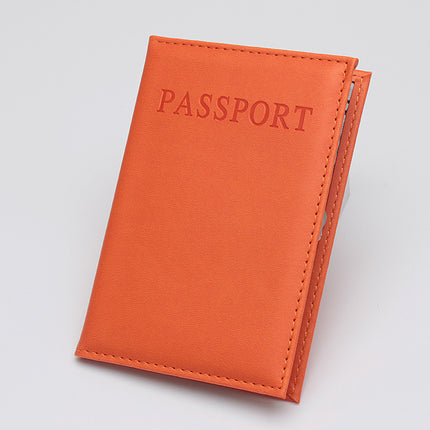 Leather Passport Cover, Passport Bag, Logo Wholesale, English Pu Leather Passport Holder, Amazon Cross-Border Card Holder