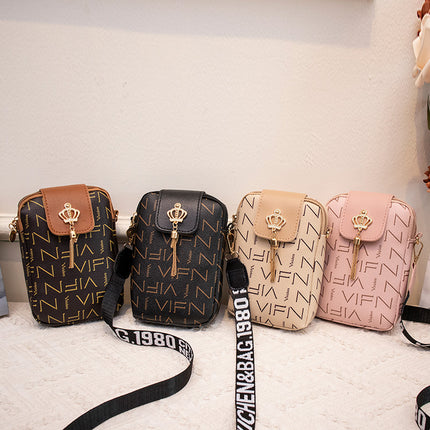 New printed mobile phone bag 2023 autumn simple fashion Joker messenger bag girl bag foreign trade bag wholesale