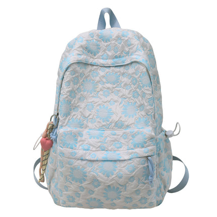 High-Looking Small Floral Schoolbag Handbag Junior High School Student High School Student College Student Backpack Japanese Simple Backpack