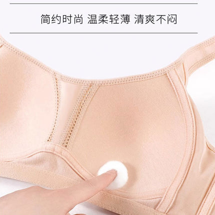 Original plus size seamless non-steel ring breathable sports big chest small underwear women gather anti-sagging accessory breast bra