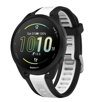 For Jiaming Forerunner 165 Silicone Two-Tone Strap Garmin 245 Venu SQ Replacement Wristband