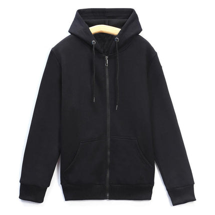 Autumn and Winter Men's and Women's Sweatshirts Thickeneded Zipper Casual Sweatshirts with Printable Logo Warm Hooded Jackets Workwear Thick Sweatshirts
