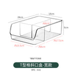 Slanted t-grid box - 1 wide style [without lid]