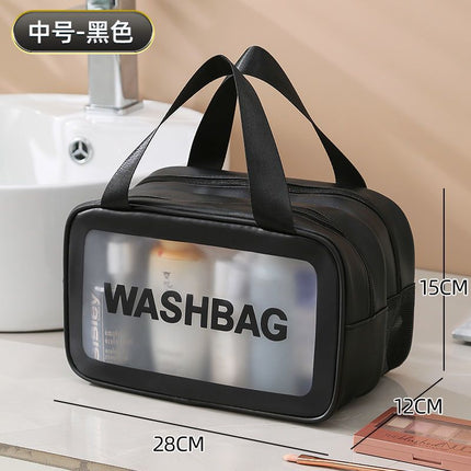 Dry and Wet Separate Cosmetic Bag Multifunctional Portable Travel Wash Bag Large Capacity Waterproof Skin Care Storage Bag New Style