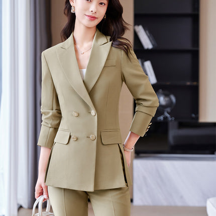 Professional Suit suit Women's Small Spring and Autumn New Long Sleeve Fashion Casual Goddess Fan OL Commuter Suit Pants