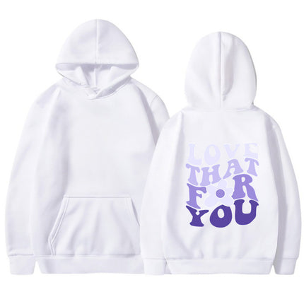 2024 Export Popular Sweatshirt Spring and Autum Men's and Women's Hooded Sweatshirt Flower Print Casual Hoodie Independent Station