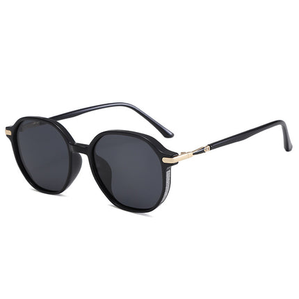New Women's Polarized Sunglasses Fashion Trend Round Face Slimming Glasses UV-proof Driving Sunglasses