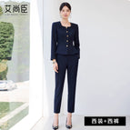 Navy blue suit + trousers / S