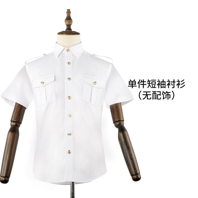 2020 Four Seasons Male Seafarer Clothing Seafarer Clothing Performance Costume Long Sleeve Aviation Pilot Air Captain's Uniform