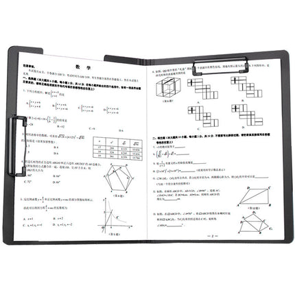 Folder with Horizontal and Vertical Clips, A3 Test Paper Clip Board, Document Folder, A4 Writing Board, Meeting Office Contract File Storage