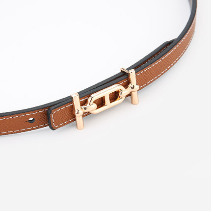 Double-sided Use Women's Small Belt Decoration with Dress Waistline Decoration Trousers Small Belt Simple and Generous