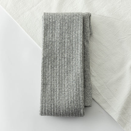 Spring and Autumn Knitted Cotton Twist Leggings White Pantyhose Autumn and Winter Women's Outer Wear Fleece-Lined Thickeneded Warm Leggings
