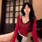 Red T-shirT + chesT pad / S