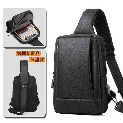 New Men's Chest Bag, Men's Crossbody Bag, Casual Waterproof Shoulder Bag, Crossbody Bag, Large Capacity Oxford Cloth Men's Bag Gift
