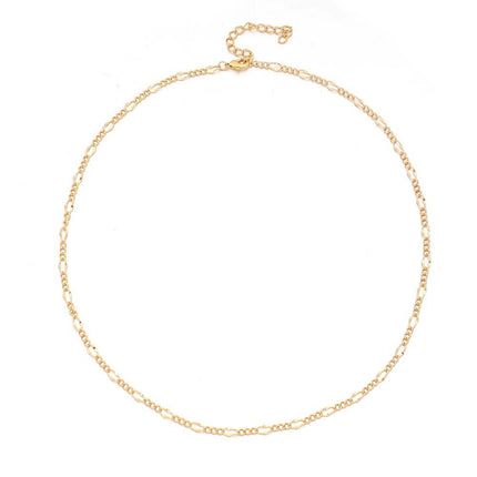 Lishan Versatile Bowknot Accessories Titanium Steel Metal Chain Series Layered Natural Stone Necklace Clavicle Chain for Women