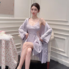 Purple single robe / M