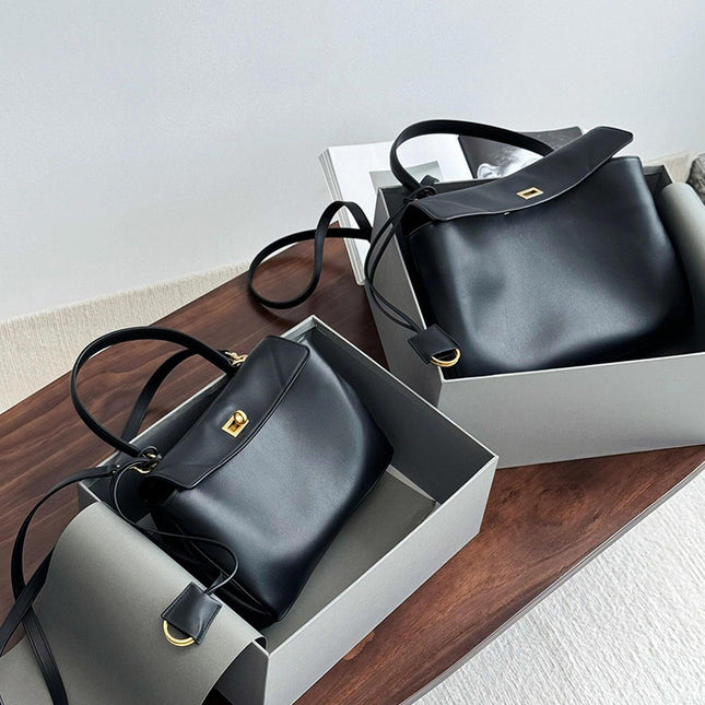 Women's Bag 2025 New Rodeo Handbag First Layer Cowhide Tote Bag Fashionable Cool Single Shoulder Crossbody Armpit Bag