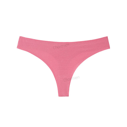 Sports Yoga Female Sexy Style Ice Silk Underwear Women's Low-Waist Seamless Underwear Cross-Border European and American Large Size T-Shaped T-Pants