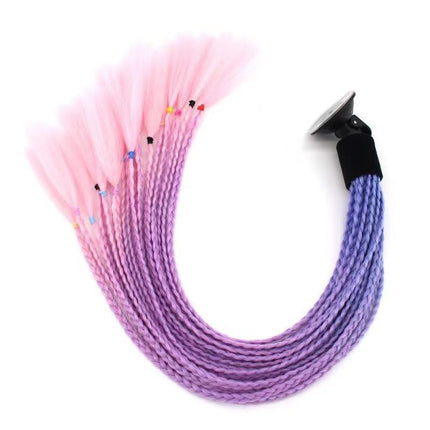 Helmet dirty braid men's and women's helmet decoration ponytail helmet small braid wig motorcycle motorcycle cool personality