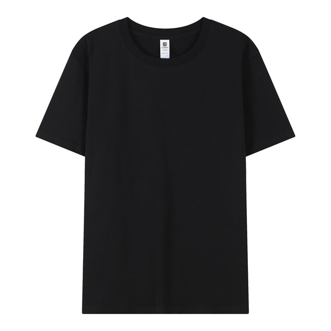New 2025 Spring Men's and Women's T-Shirts DIY Printed Pullover Short-Sleeved Fashionable Round-Neck Casual Advertising Shirts Group Uniforms