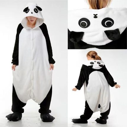 Animal cartoon conjoined pajamas Chai dog red dinosaur flannel penguin factory conjoined home clothes cross-border self-sale