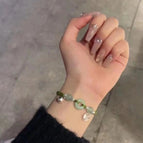 Bell fu brand peace buckle green bracelet