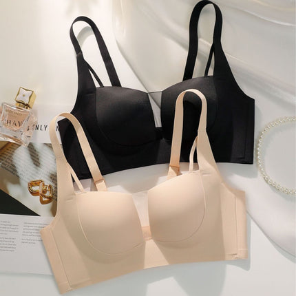 Traceless Ginning Thin Cup Underwear ABC Cup Summer Joker Small Chest Gathering Comfortable Adjustable Top Bra