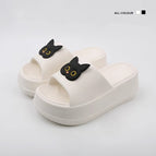 9012-1 Black Cat with White Thick Bottom / 36-37