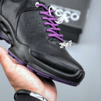 Black purple / 39 (leather shoe size)