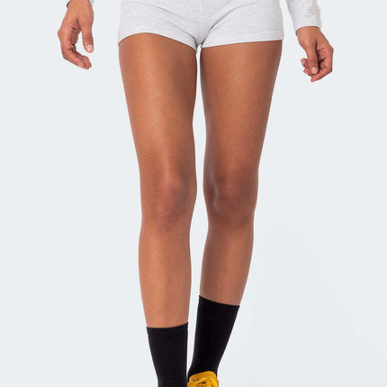 European and American style cross-border new waist striped short women's foundation tight low waist base casual hot pants summer