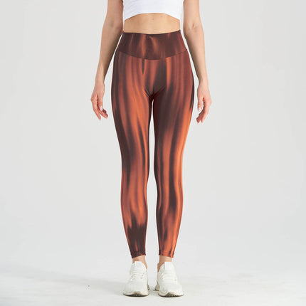 New Cross-border Aurora Sports Yoga Pants Seamless High Waist Fitness Pants Yoga Pants Slim-fit Explosive Peach Hip