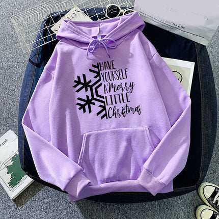 HAVE YOURSELE snowflake printed hooded hooded vests autumn and winter European and American men's and women's jackets foreign trade cross-border
