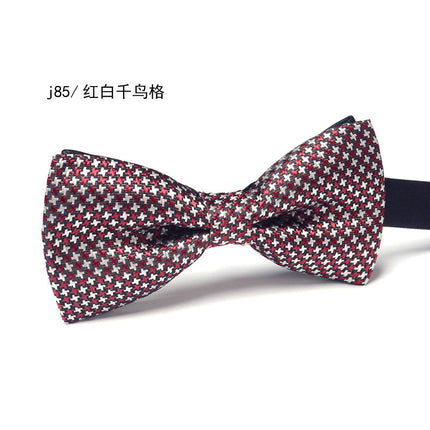 Bow Tie Men's Wedding Groom Best Man Formal Shirt Performance Brother Group Pattern Bow Tie Wedding Trendy Dress