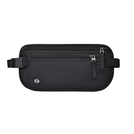 Anti-theft brush travel passport ID bag close-fitting invisible waterproof change mobile phone waist bag ID card storage bag fixed printing