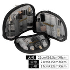 Black gold double-layer mesh shell bag / Large size